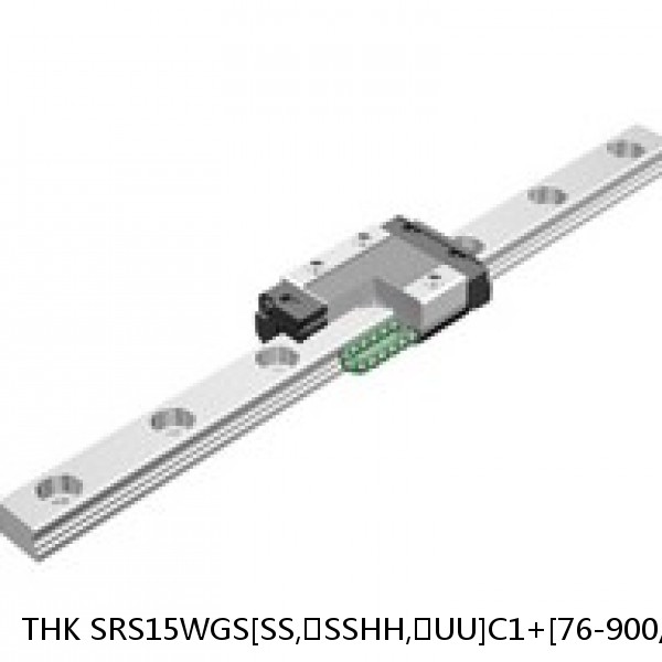 SRS15WGS[SS,​SSHH,​UU]C1+[76-900/1]LM THK Miniature Linear Guide Full Ball SRS-G Accuracy and Preload Selectable