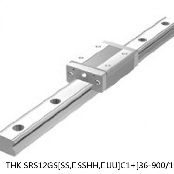 SRS12GS[SS,​SSHH,​UU]C1+[36-900/1]L[H,​P]M THK Miniature Linear Guide Full Ball SRS-G Accuracy and Preload Selectable