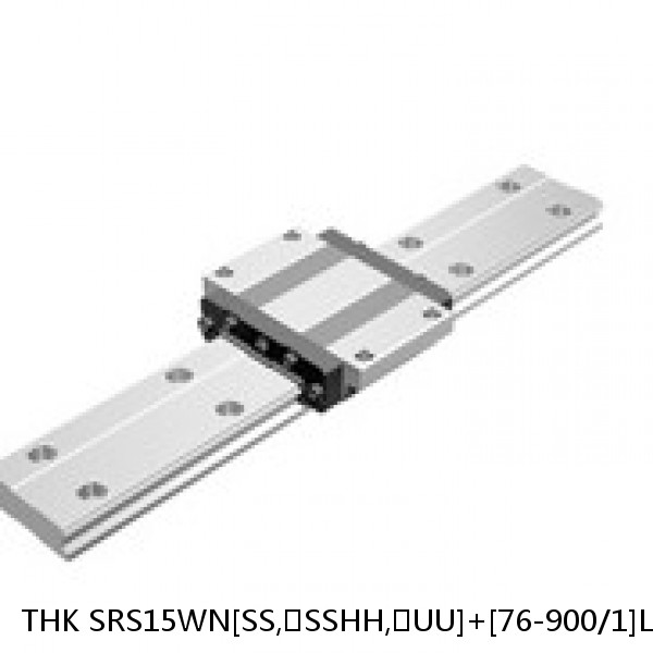 SRS15WN[SS,​SSHH,​UU]+[76-900/1]L[H,​P]M THK Miniature Linear Guide Caged Ball SRS Series #1 small image