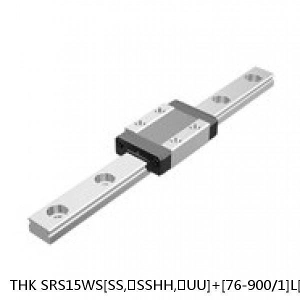 SRS15WS[SS,​SSHH,​UU]+[76-900/1]L[H,​P]M THK Miniature Linear Guide Caged Ball SRS Series