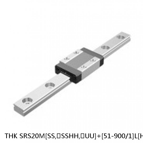 SRS20M[SS,​SSHH,​UU]+[51-900/1]L[H,​P]M THK Miniature Linear Guide Caged Ball SRS Series